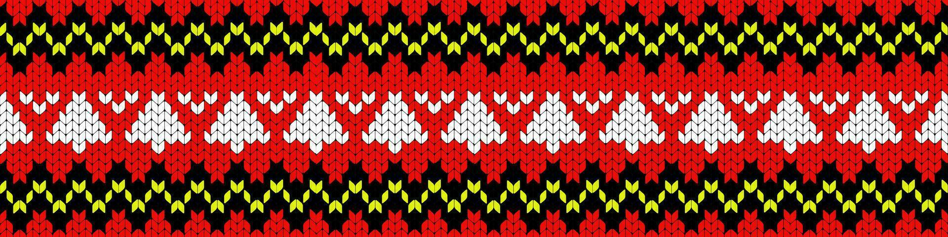 Printable seamless vintage Christmas knit repeat pattern background in red color. Wallpaper, raster illustration in super High resolution. Pattern for pront on demand texture. vector