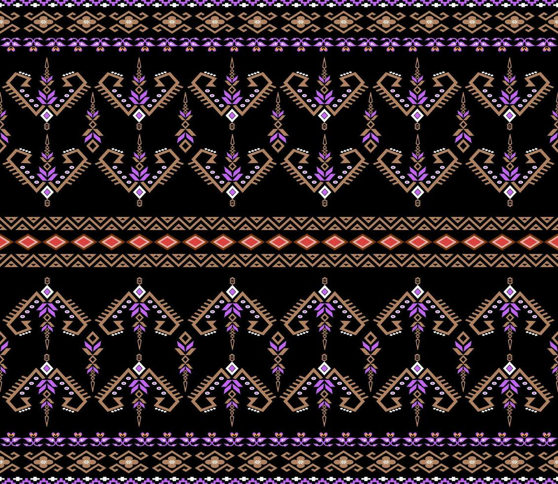 étnico modelo. pañuelo modelo. seda cuello bufanda. pañuelo impresión. Pañuelo. floral Clásico estilo. indonesio batik. textil, tela, teja, ropa. tribal textura. vector. Violeta, oro, amarillo, vector