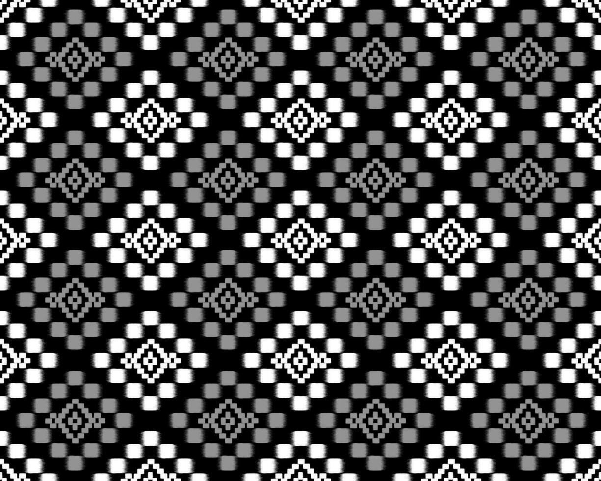 Geometric ethnic ikat seamless pattern traditional. Fabric American, mexican style. Aztec tribal ornament print. Design for background, wallpaper, illustration, fabric, clothing, carpet, textile, bati vector