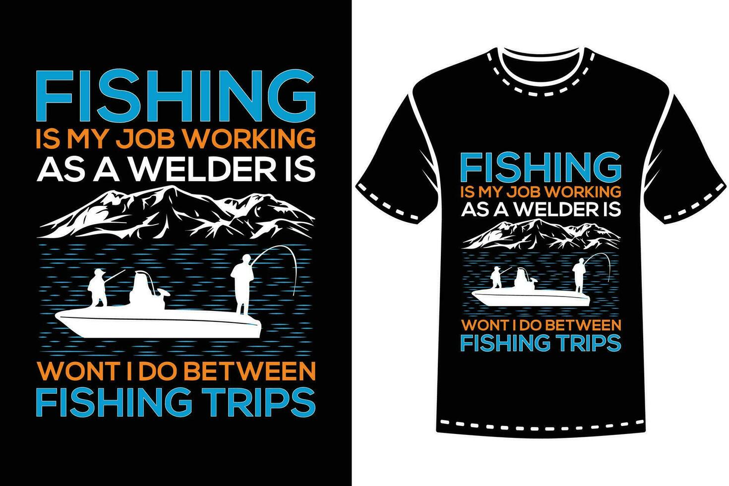 Fishing t shirt design, vector