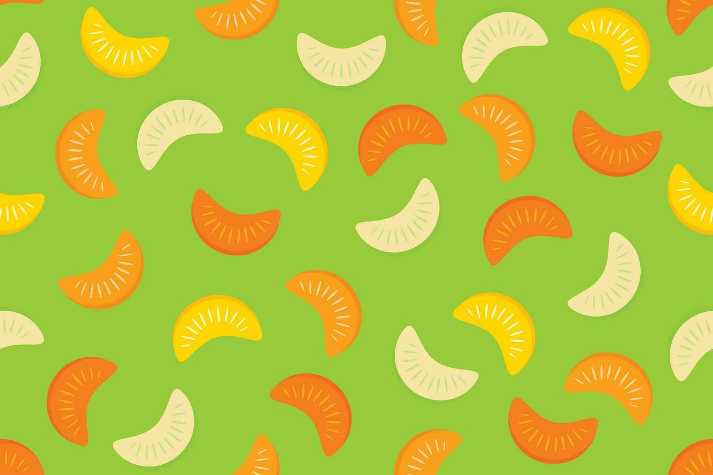 Illustration of Orange group on green background. vector