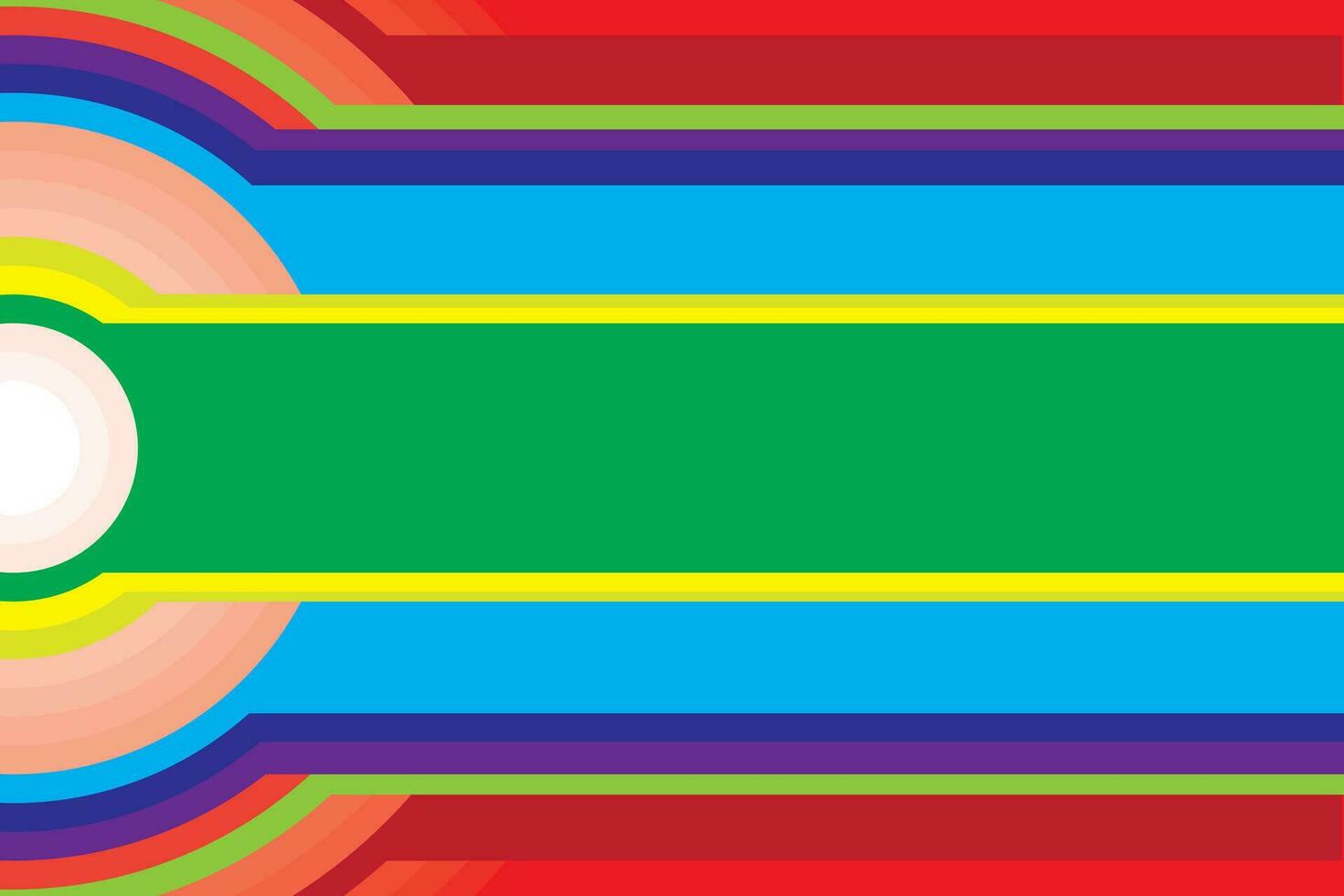 Abstract multicolored semicircle and color bar background. vector