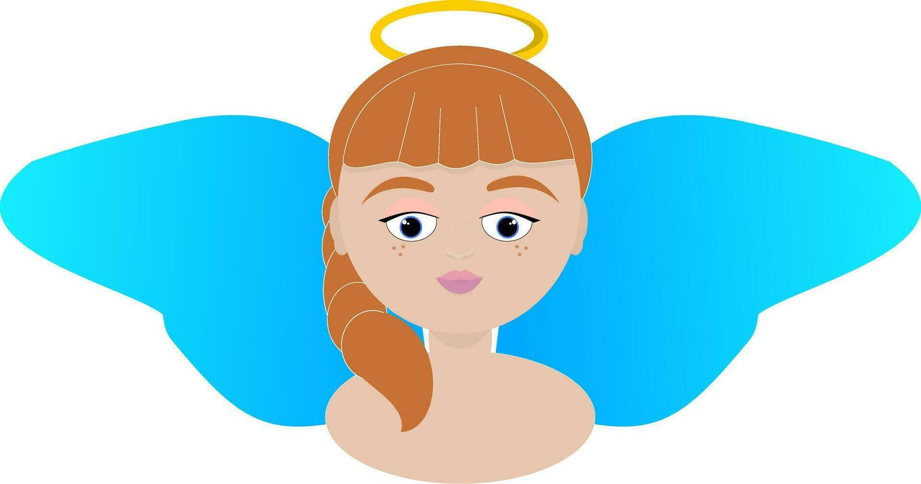 Angel vector color illustration.