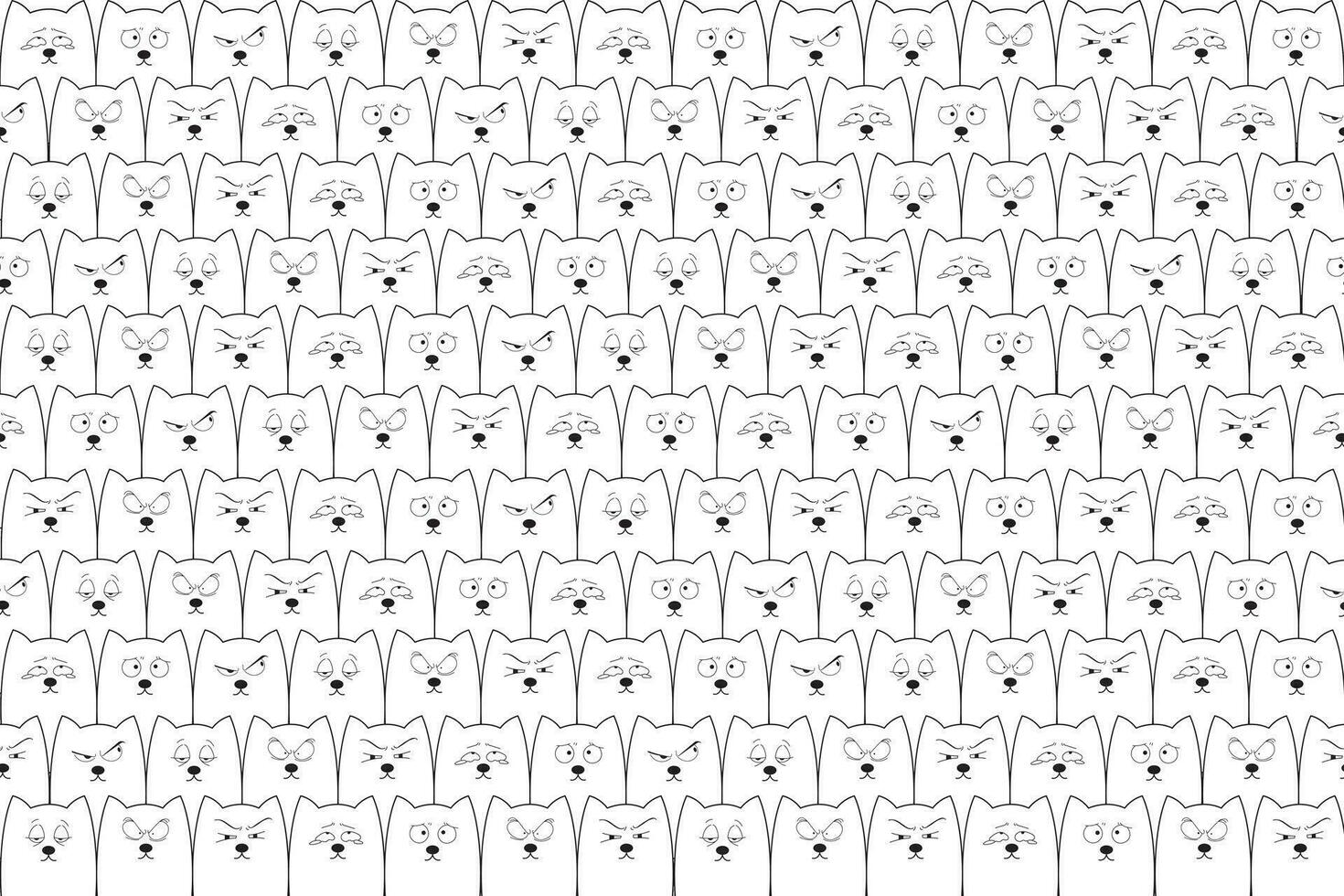 illustration of white dog pattern background. vector