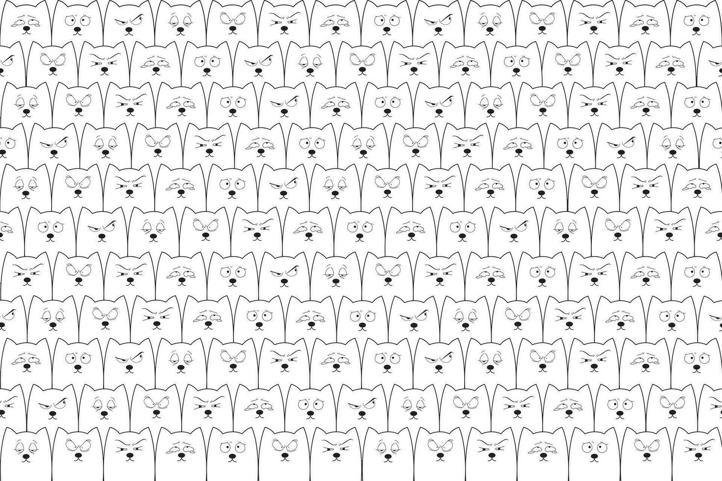 illustration of white dog pattern background. vector