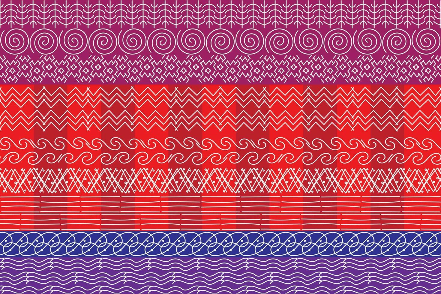 illustration abstract white line on red color background vector