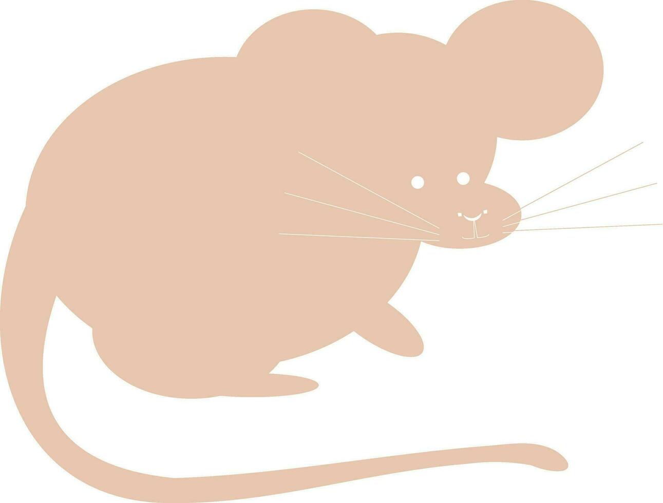 Mouse vector color illustration.