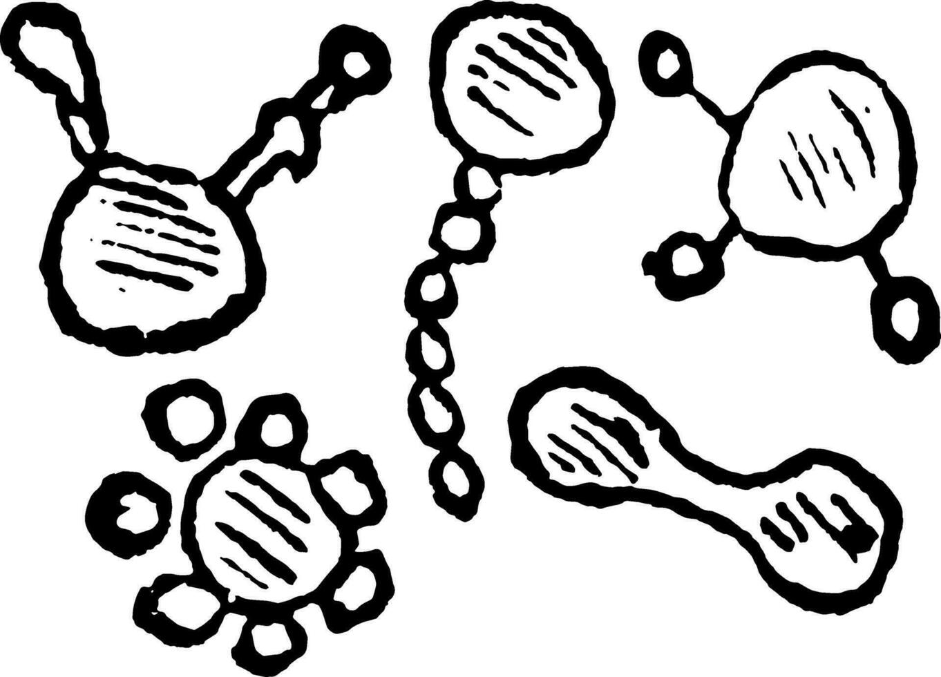 Effect of Heat on Red Blood Cells, vintage illustration vector