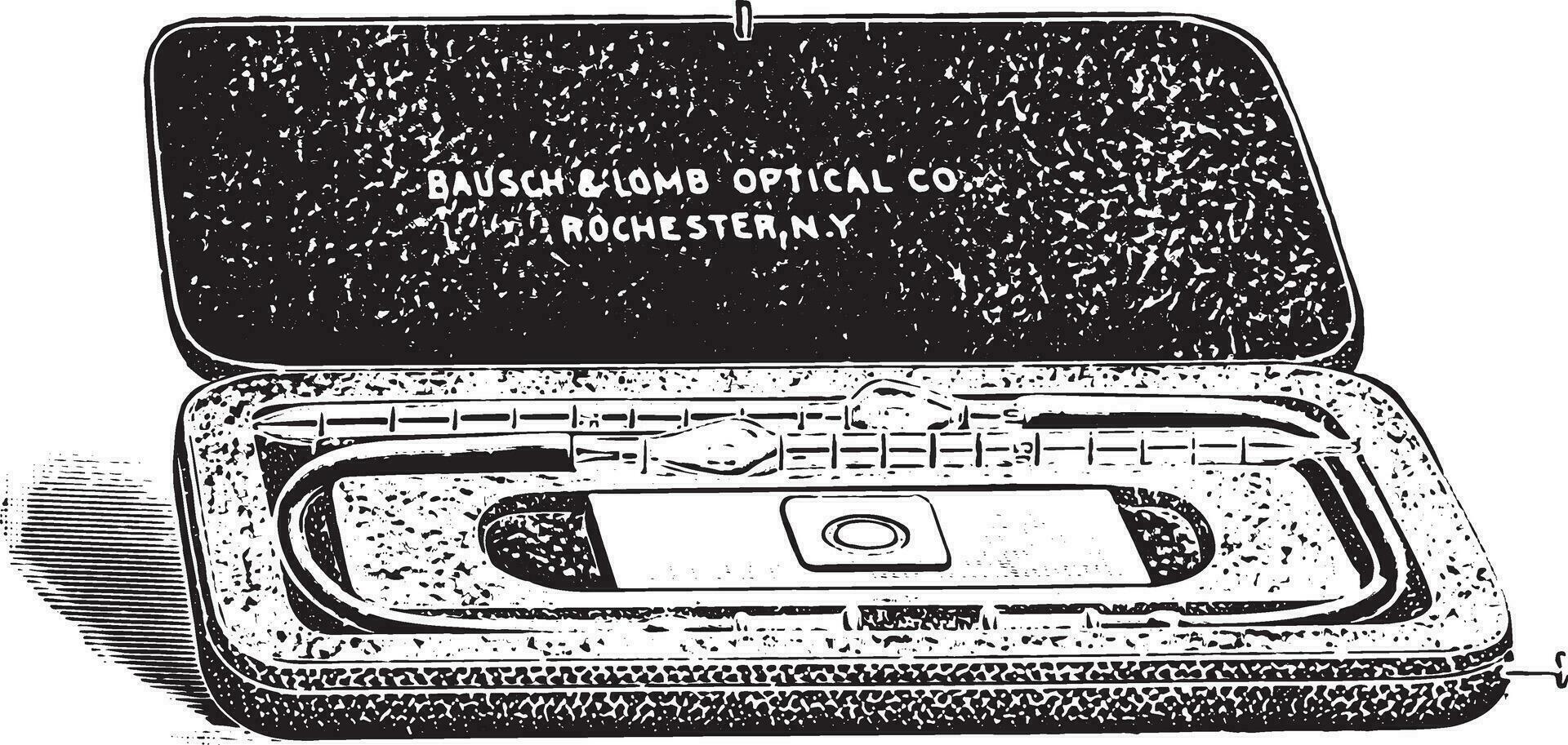 Thoma-Zeiss hemocytometer, vintage engraving. vector