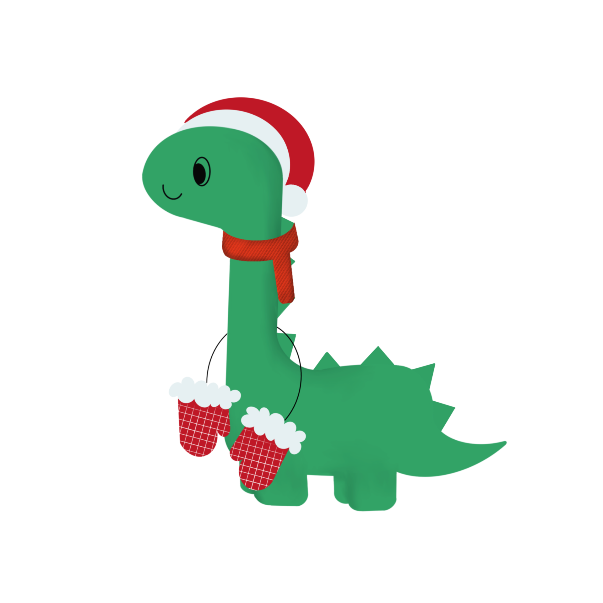 Illustration Of A Green Christmas Dragon On A Transparent Neutral illustration-of-a-green-christmas-dragon-on-a-transparent-neutral