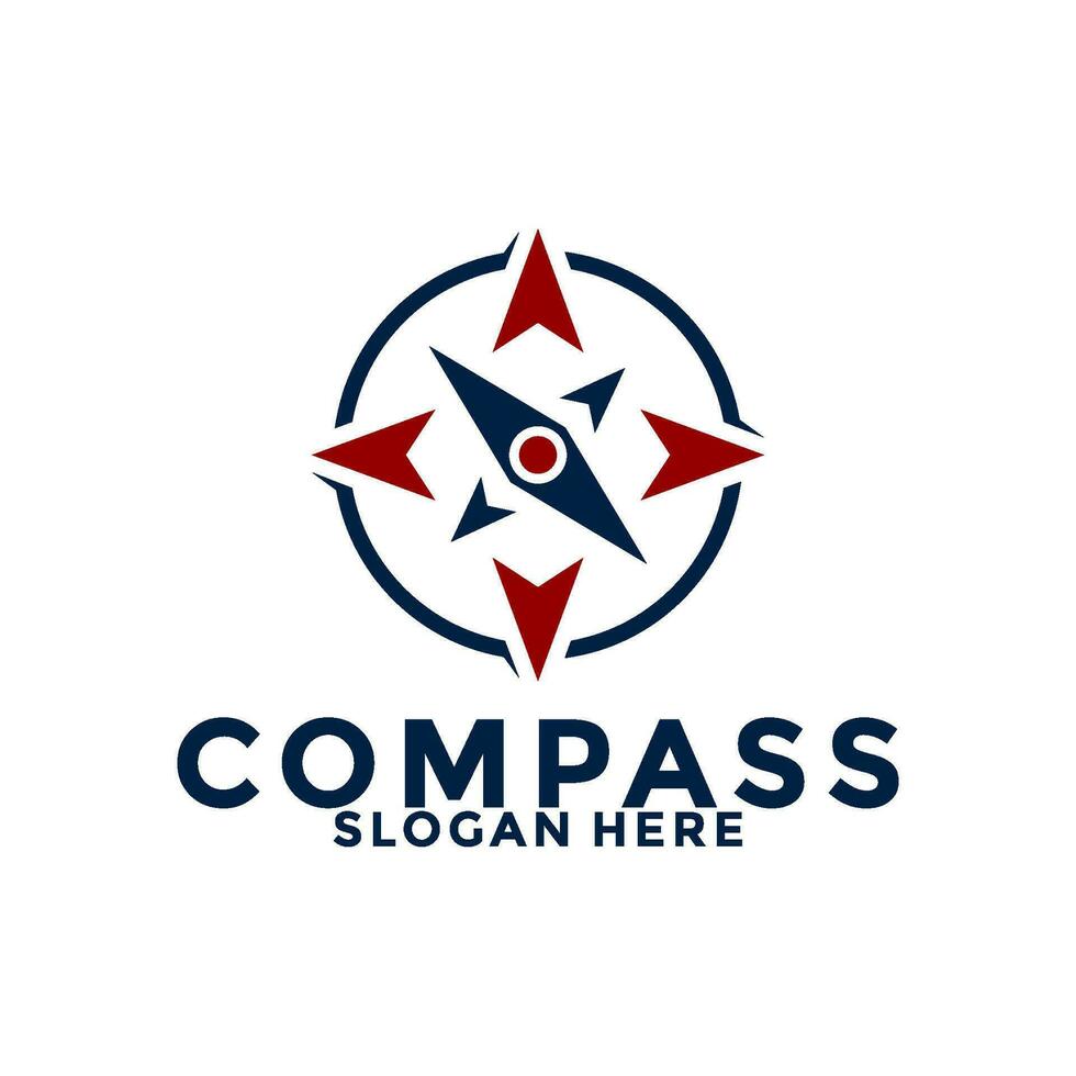 compass logo design vector, creative idea compass or navigation logo icon template vector