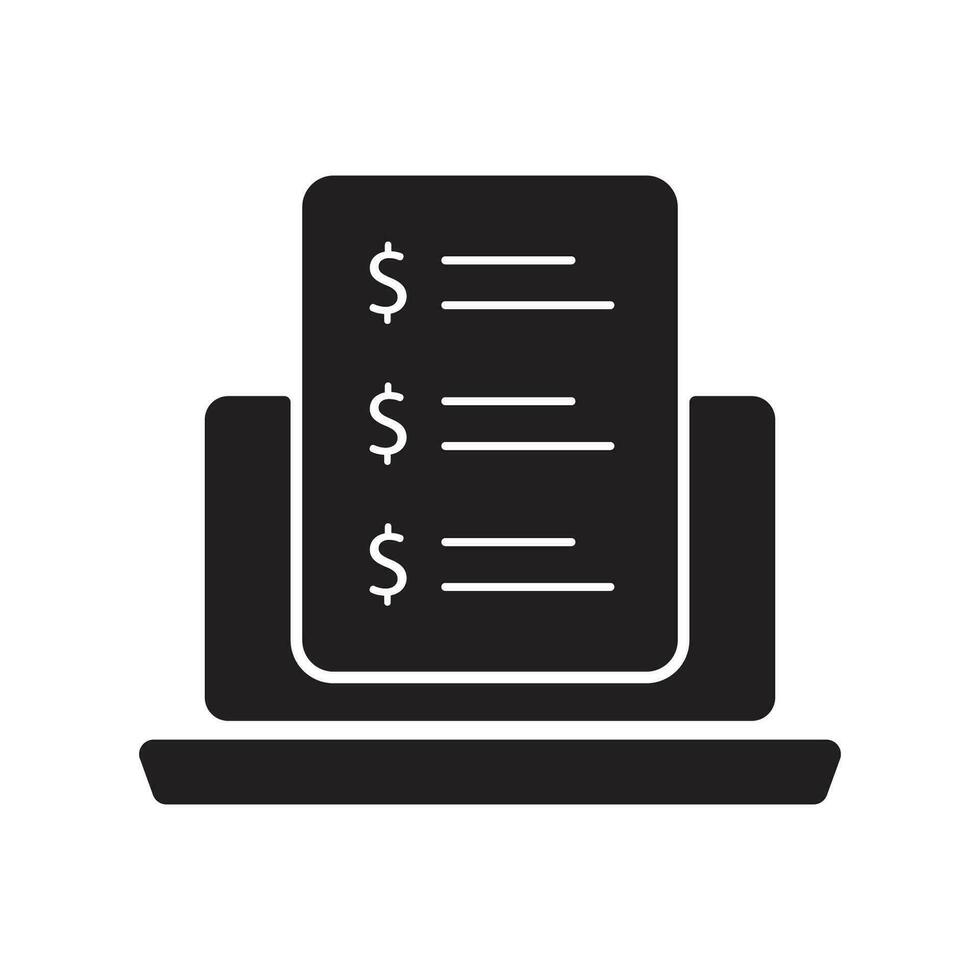 Accounting set of web icons in line style. Accounting and audit icons for web and mobile app. Containing finance report and invoice, tax return, accounting, auditing, inspection.black fill icon, ... vector