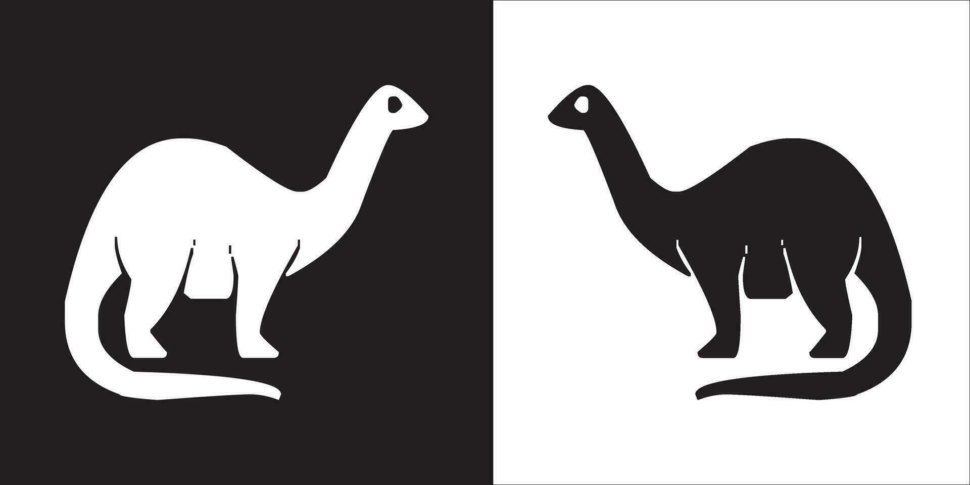 Illustration vector graphics of dinosaur icon