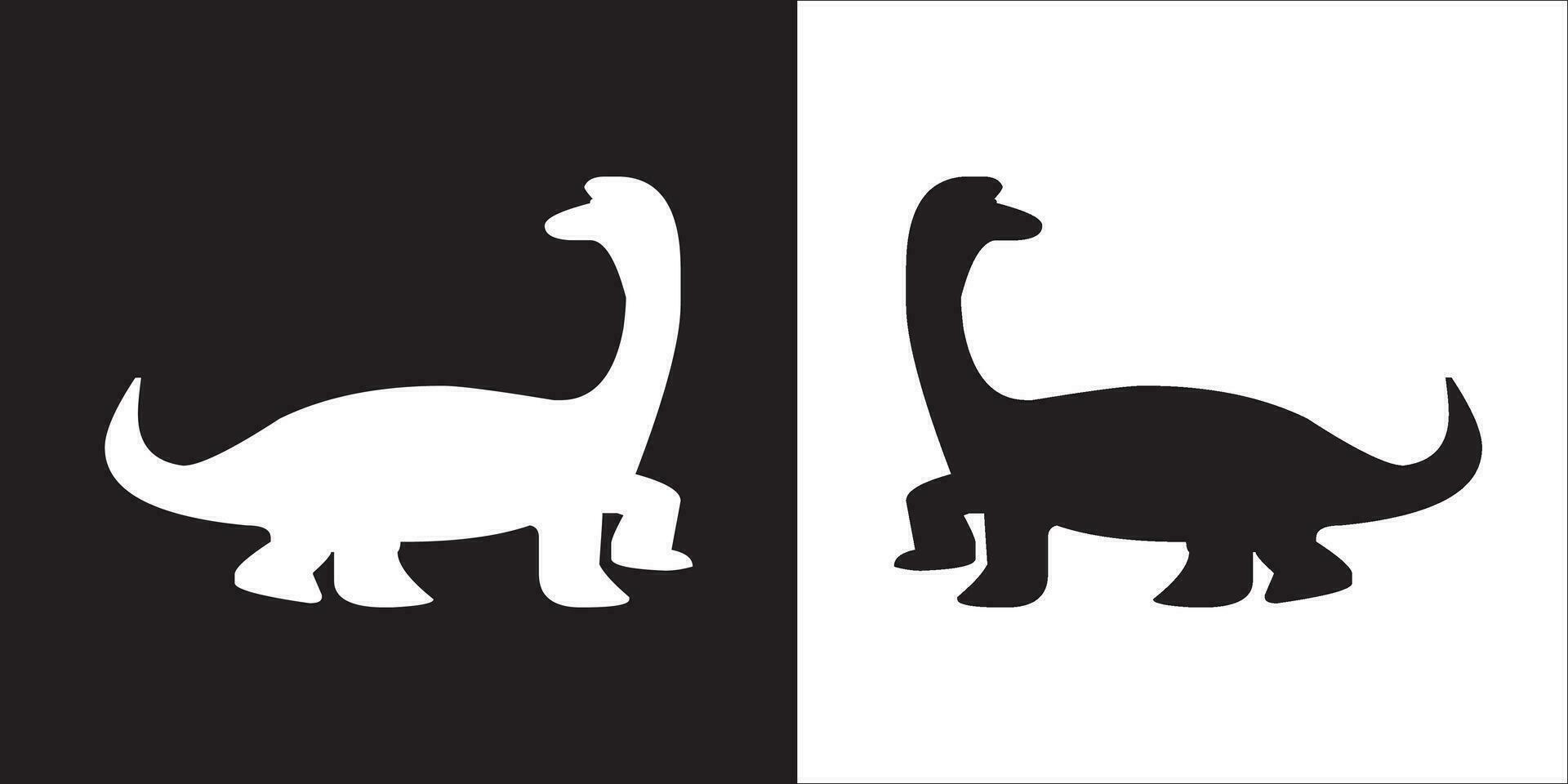 Illustration vector graphics of dinosaur icon