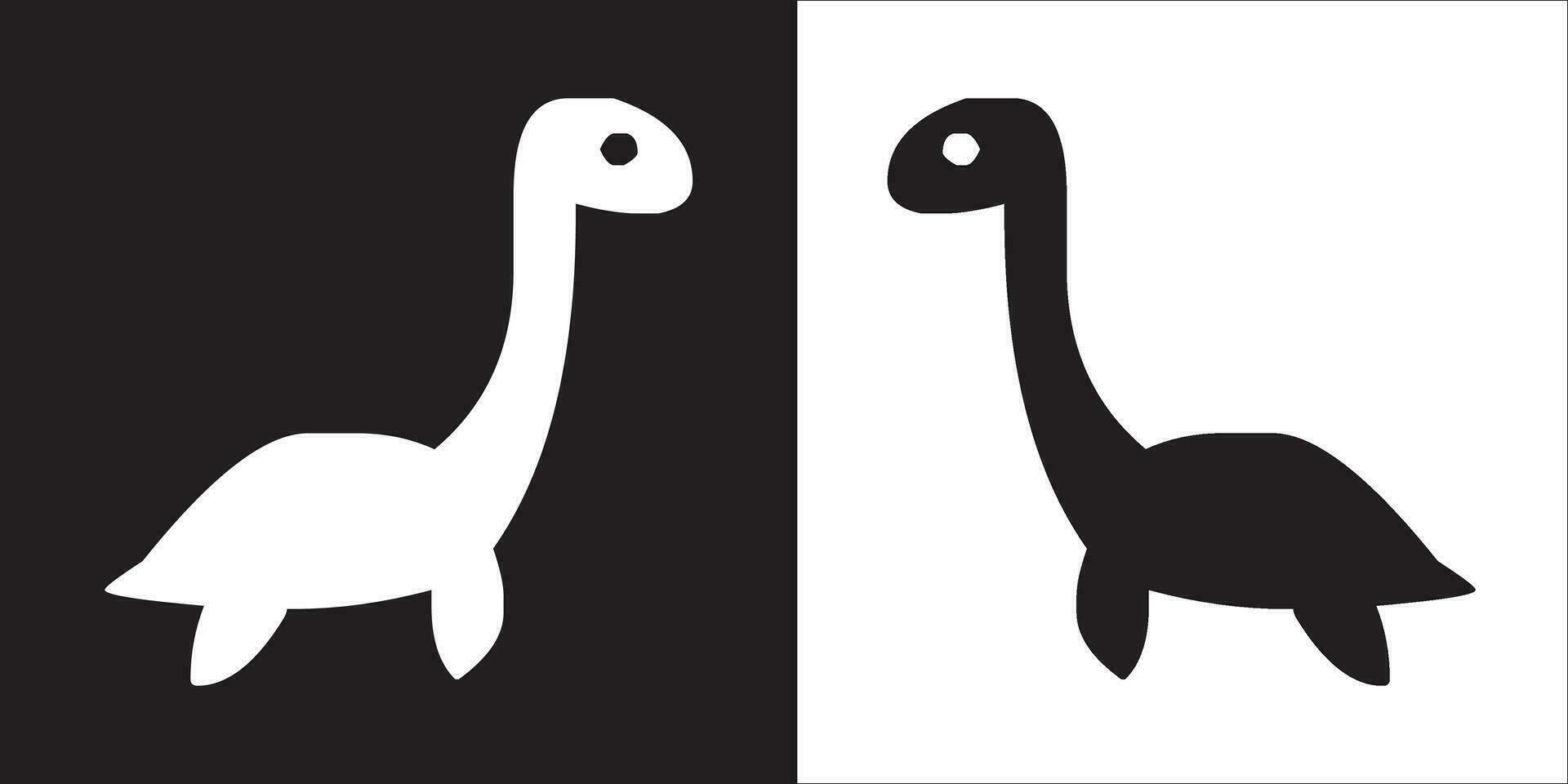 Illustration vector graphics of dinosaur icon