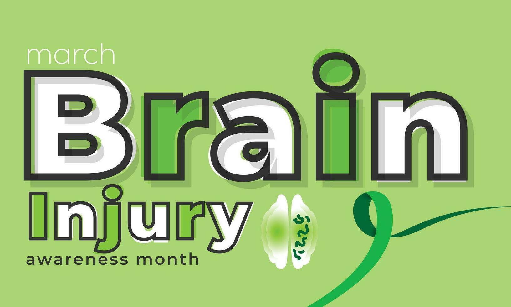 National Brain Injury Awareness Month. background, banner, card, poster
