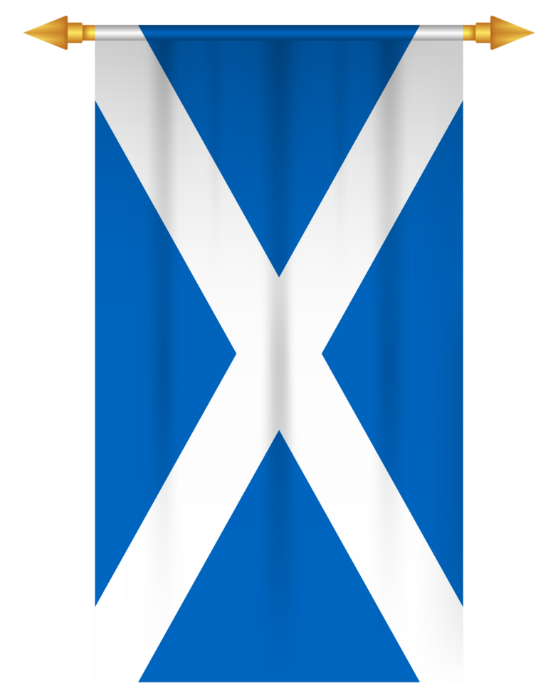 Escocia bandera vertical fútbol americano banderín png