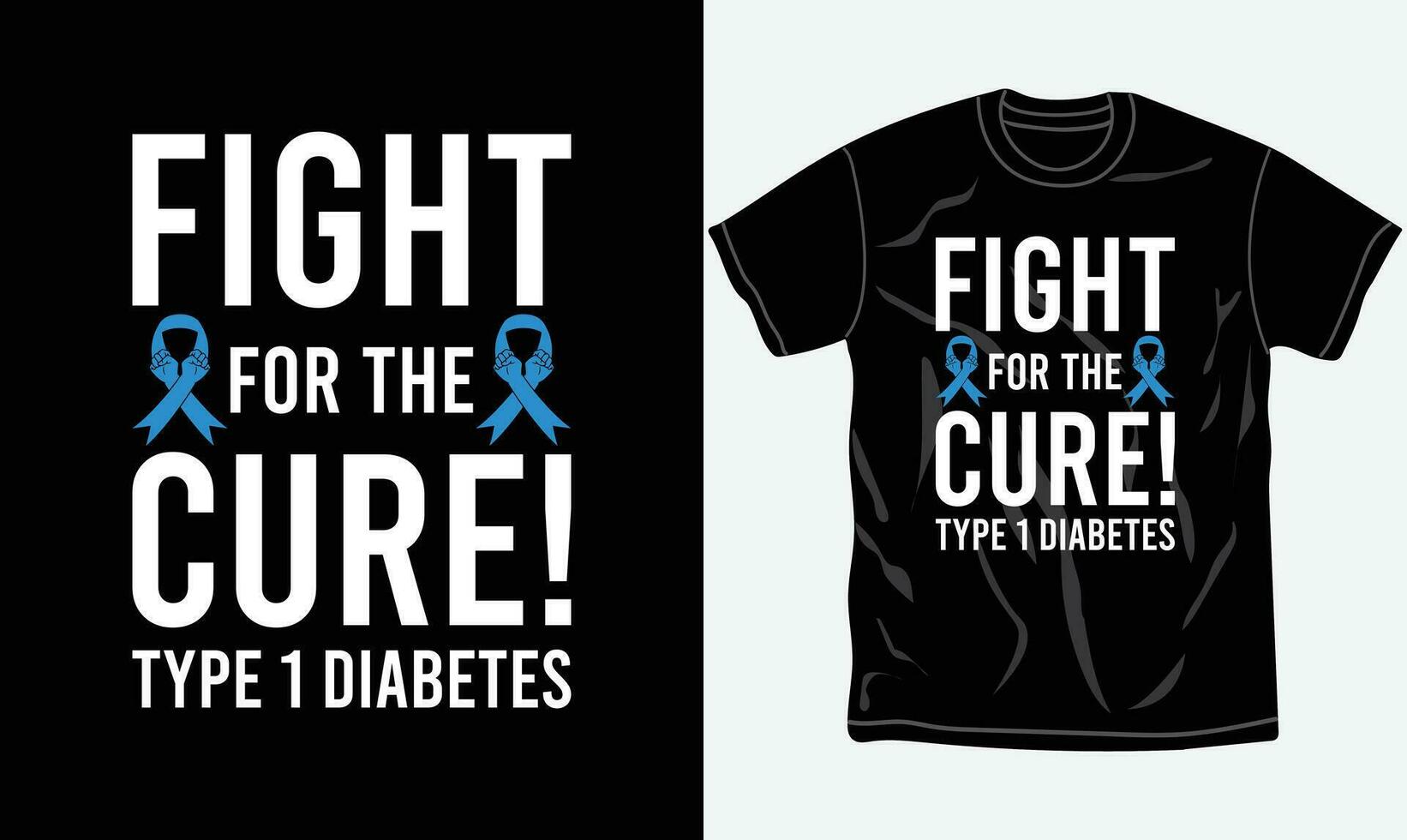 Diabetes awareness t-shirt design, typography t shirt, fighting, printable vector file.