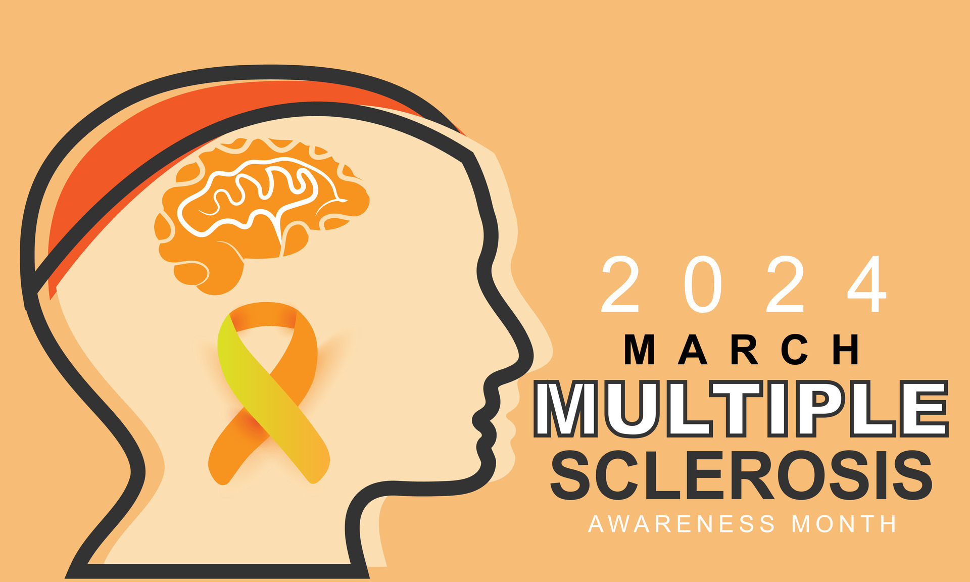 Multiple sclerosis awareness month. background, banner, card, poster