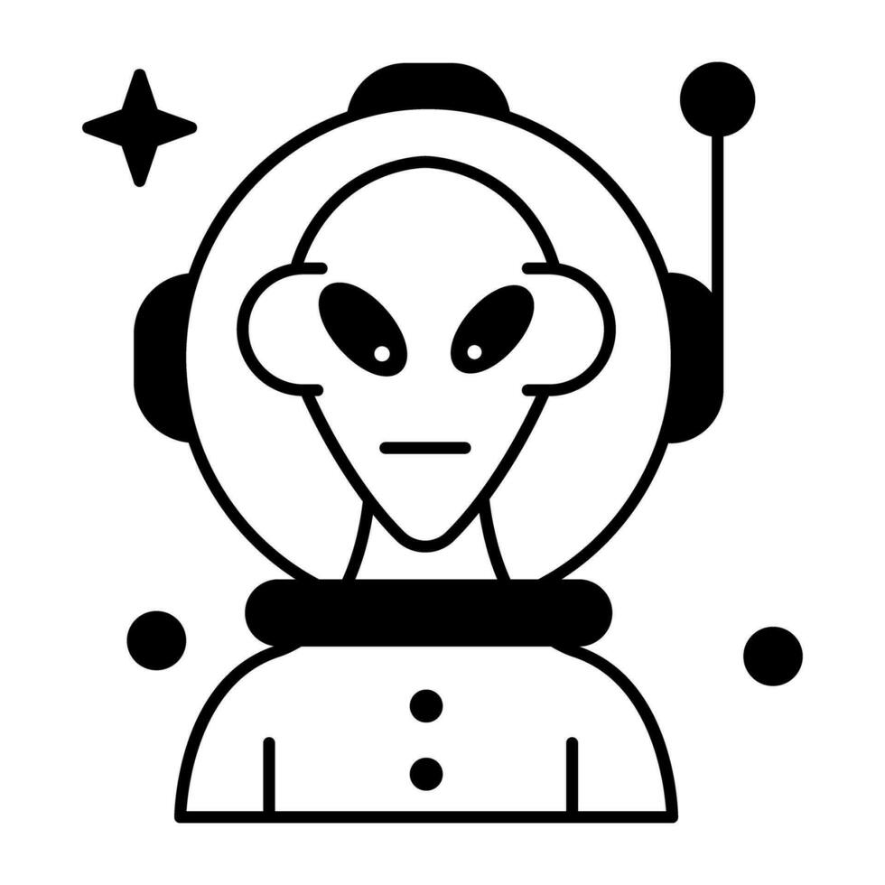 Space Exploration Linear Icon vector