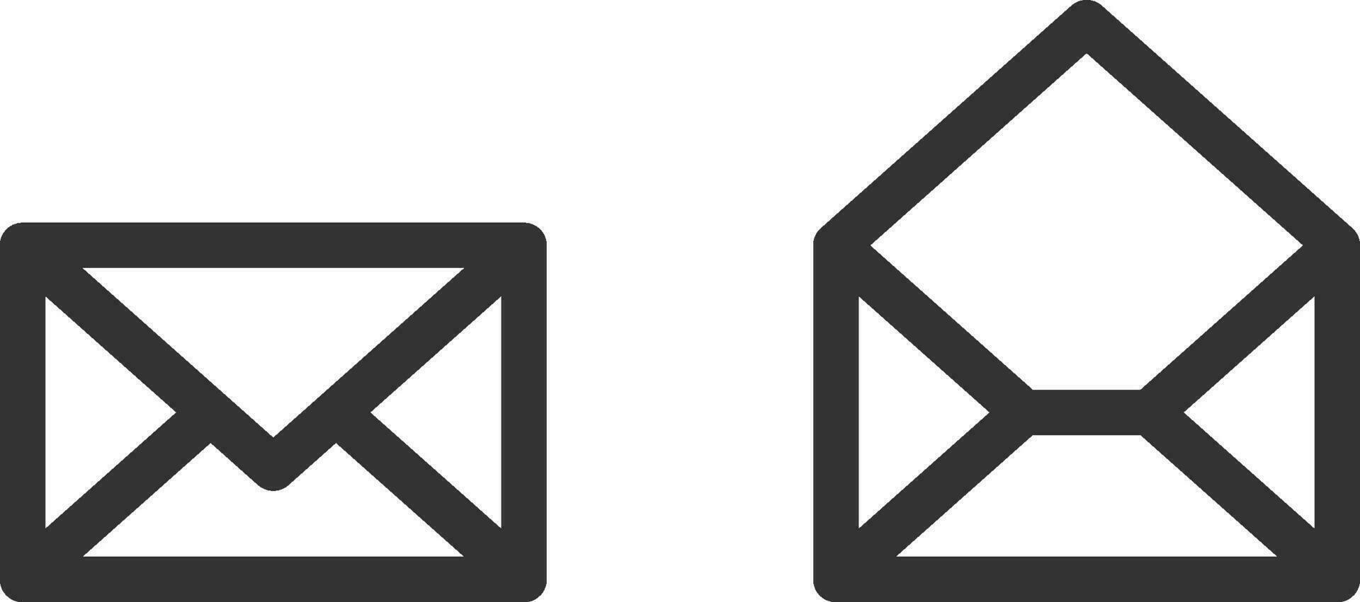 Envelope icons letter. Envelop icon vector template. Mail symbol element. Mailing label for web or print design.