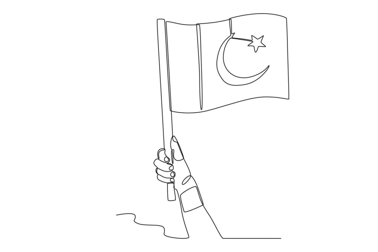 A concept of Pakistani independence vector