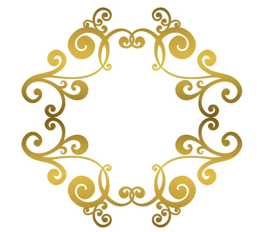 Damask vintage baroque scroll swirl. Victorian monogram heraldic shield swirl. vector
