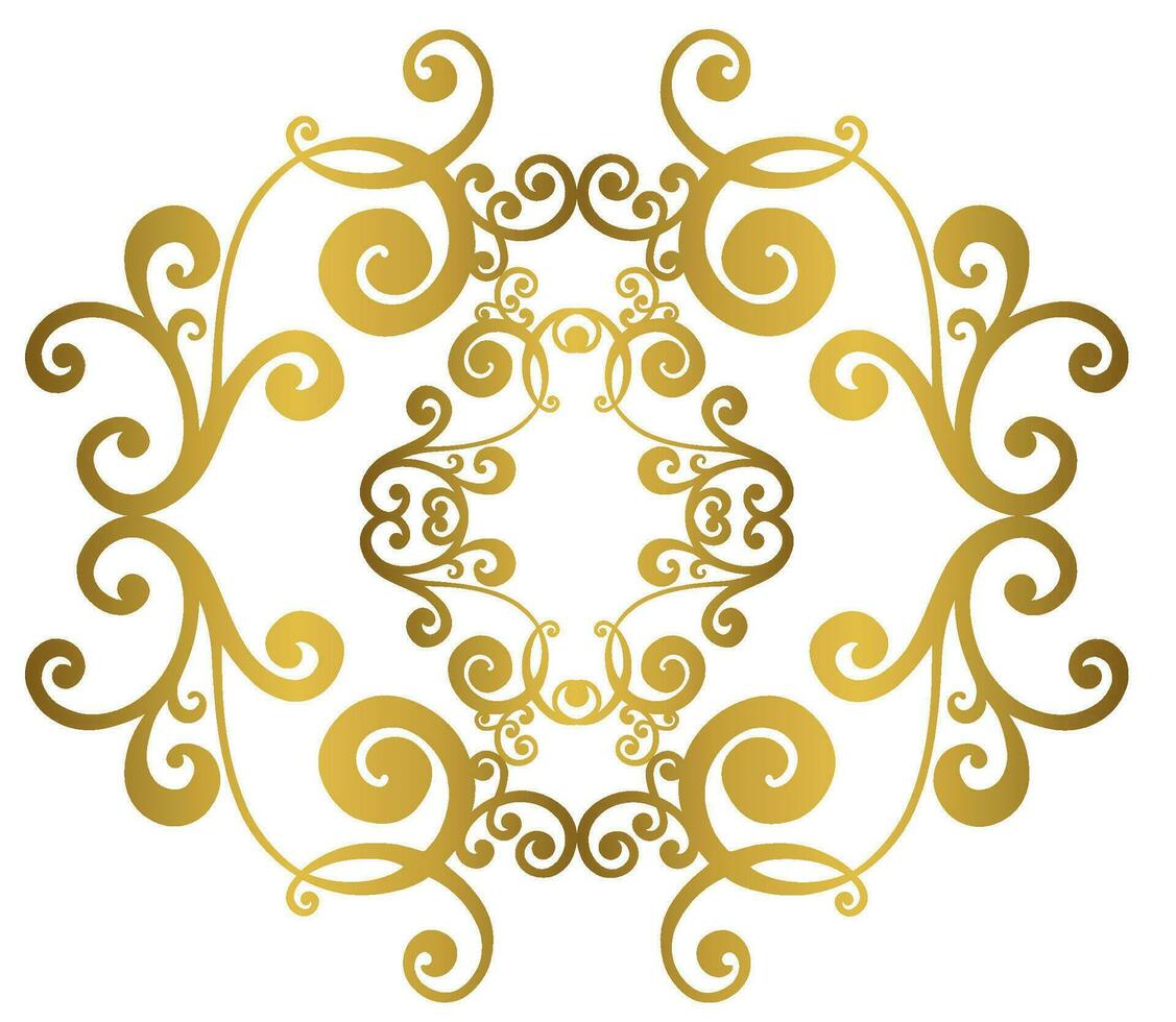 Damask vintage baroque scroll swirl. Victorian monogram heraldic shield swirl. vector