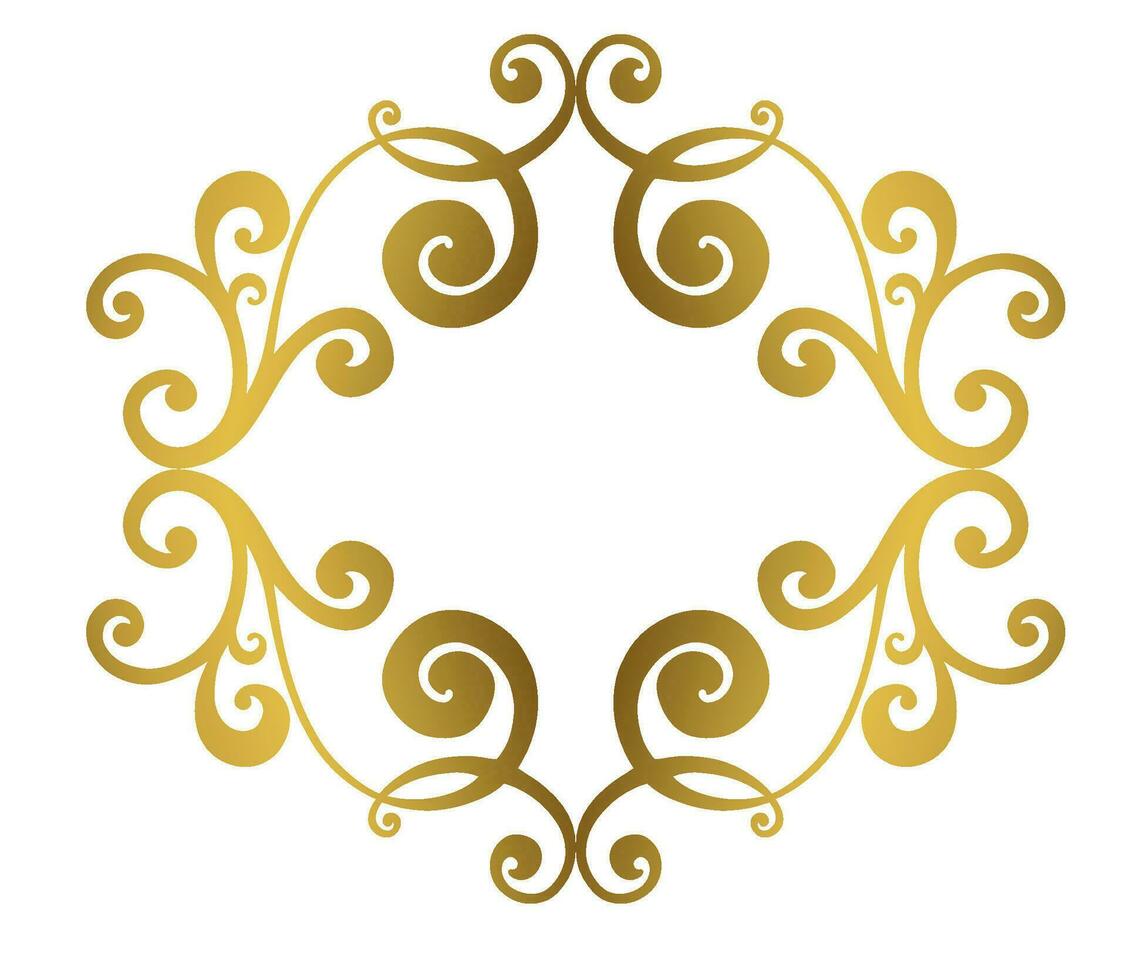 Damask vintage baroque scroll swirl. Victorian monogram heraldic shield swirl. vector