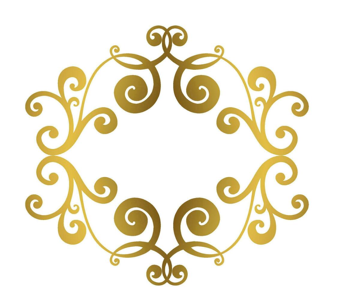 Damask vintage baroque scroll swirl. Victorian monogram heraldic shield swirl. vector