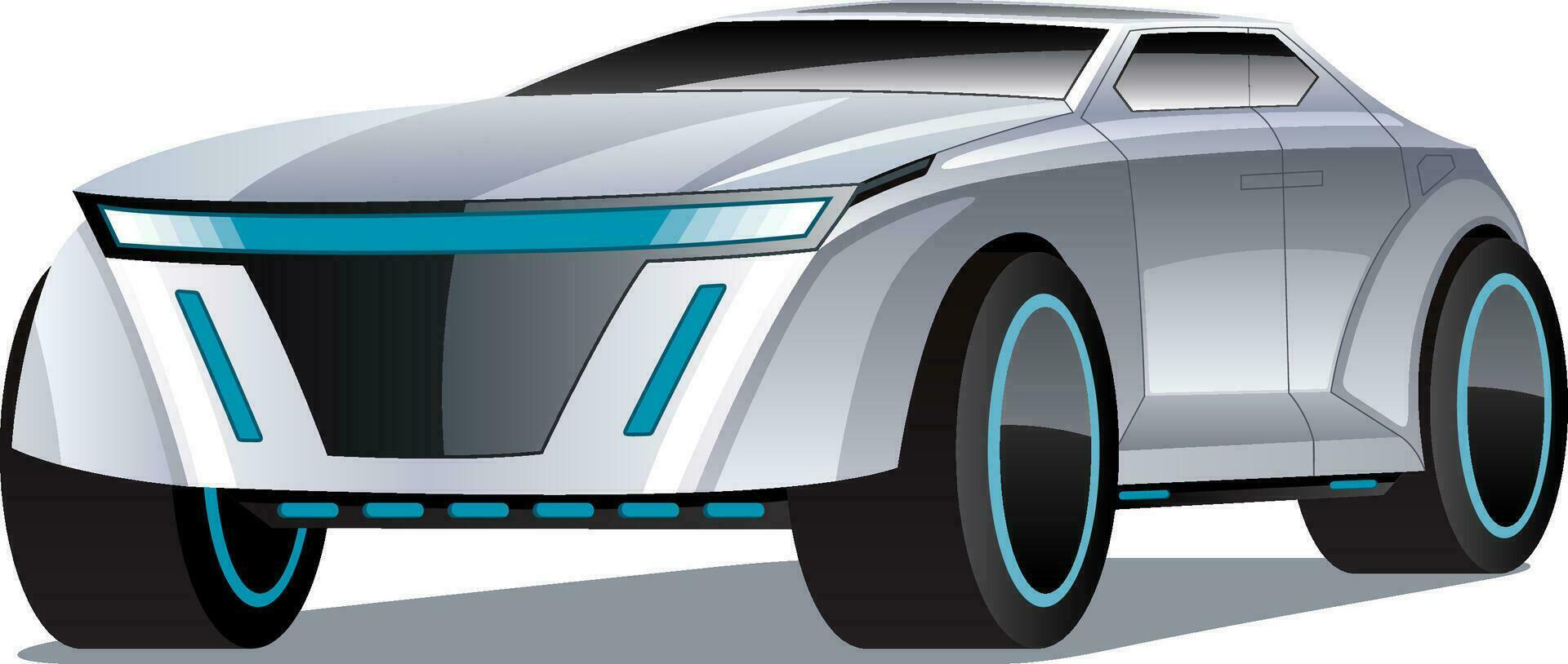 Electric Car SUV Concept vector