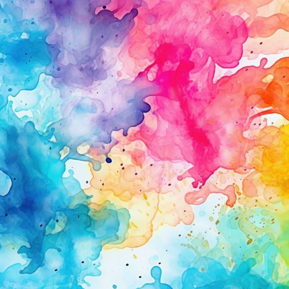 AI generated his abstract background features a playful splash of watercolor photo