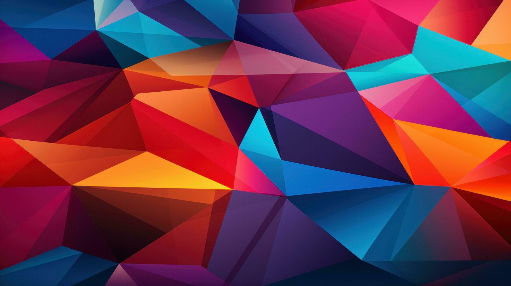 AI generated a colorful and intricate pattern of geometric shapes photo