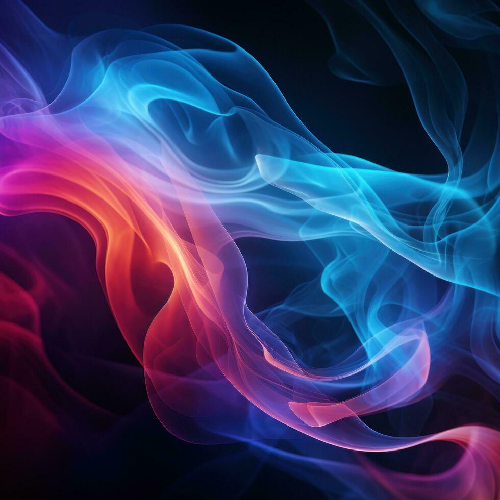 AI generated captures a beautiful and mysterious pattern of abstract smoke photo