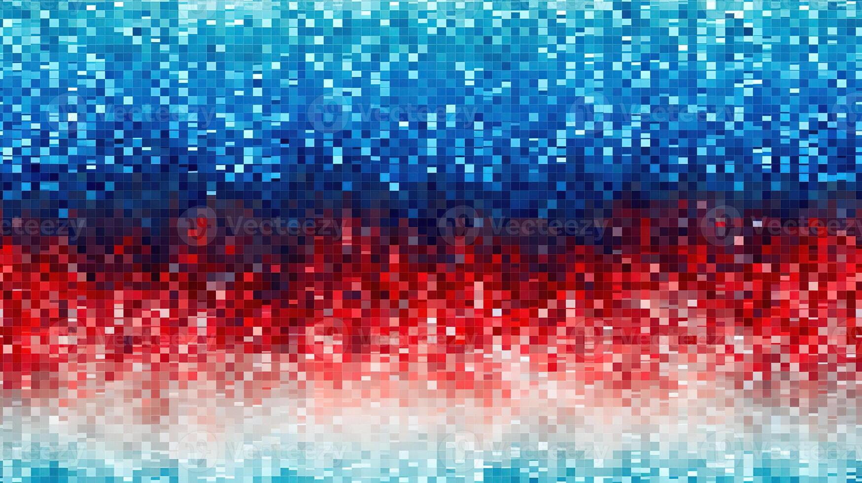 AI generated Generative AI, abstract pixel art background, seamless geometric mosaic pattern, Christmas colors photo