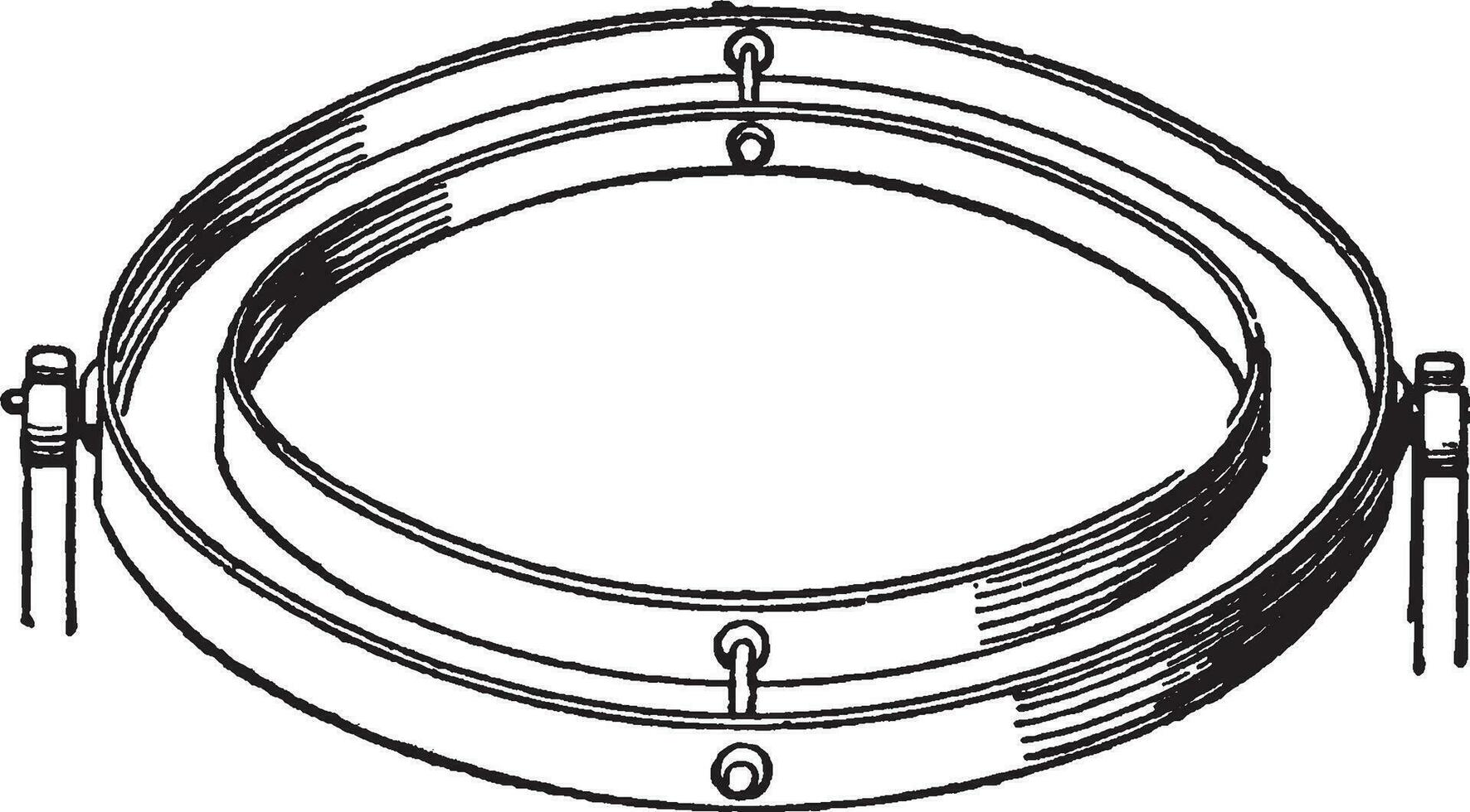 Gimbals, vintage illustration. vector