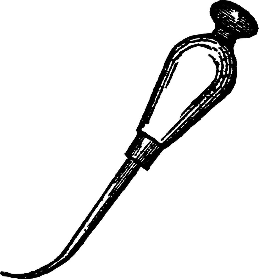 Awl vintage illustration. vector