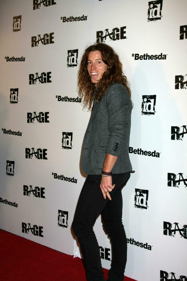 LOS ANGELES  SEPT 30  Shawn White arriving at  the RAGE Game Launch at the Chinatowns Historical Central Plaza on September 30 2011 in Los Angeles CA photo
