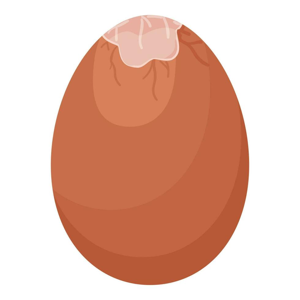 Broken egg icon cartoon vector. Fresh farm food vector