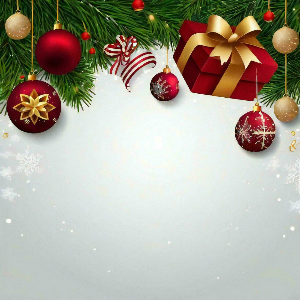 AI generated Christmas Holidays or New Year Banner Background photo