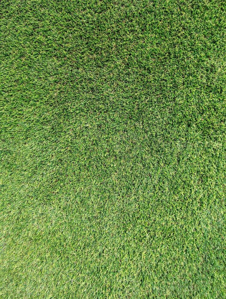 Above view of the artificial grass. photo