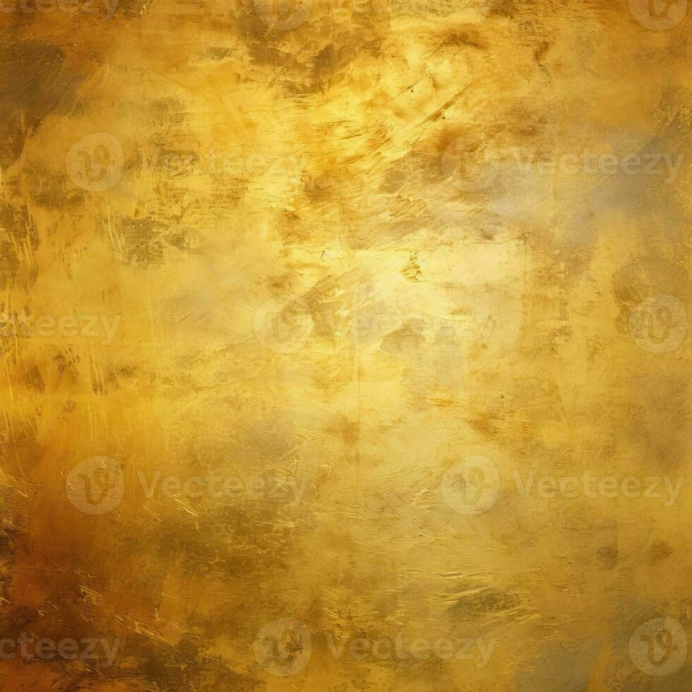 AI generated Grunge golden background with space for text or image. Abstract texture Generative ai. photo
