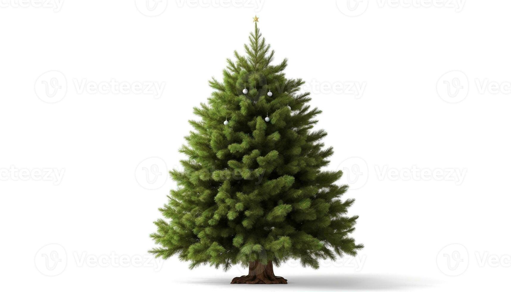 AI generated a christmas tree is shown on a white background photo