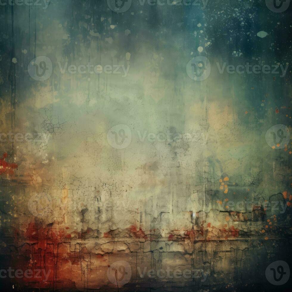 AI generated Grunge background with space for text or image. For art texture, grunge design, and vintage paper or border frame. Generative ai. photo