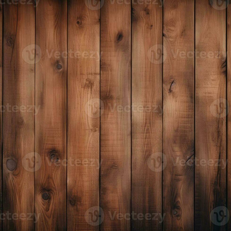 AI generated Wooden plank wall texture background. Brown wood planks. Generative ai photo