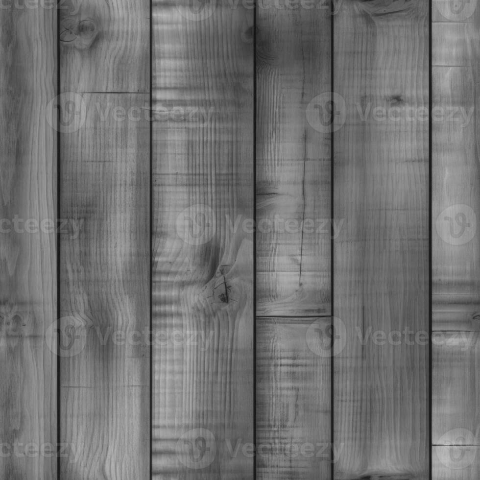 AI generated Wooden plank wall texture background. Grey wood planks. Generative ai. photo