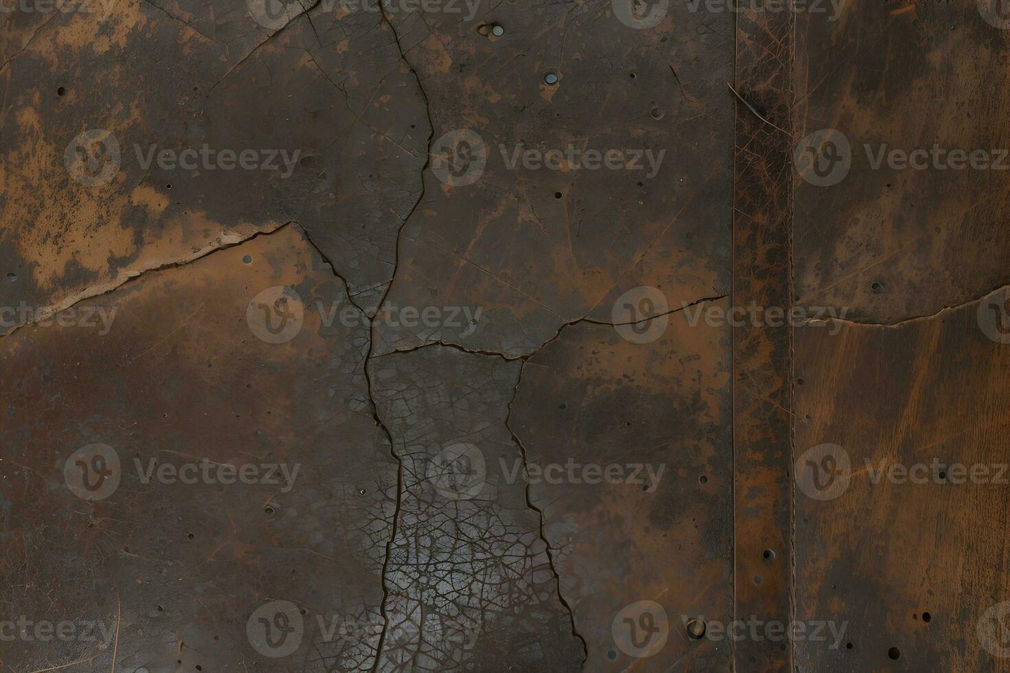 AI generated a close up old leather texture. photo