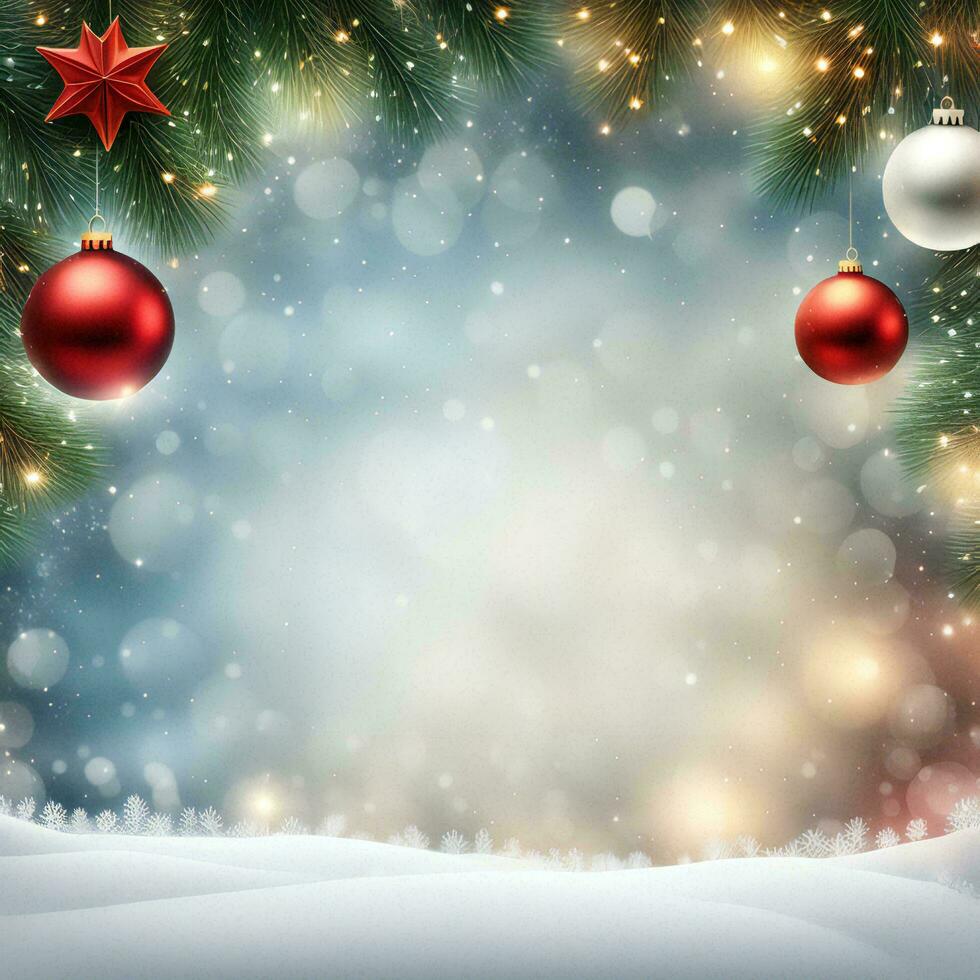 AI generated Christmas or New Year Banner Background photo