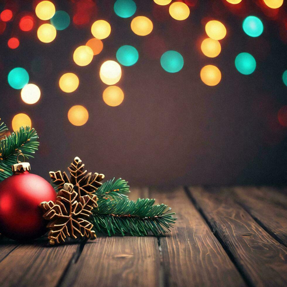 AI generated Christmas or New Year Banner Background photo