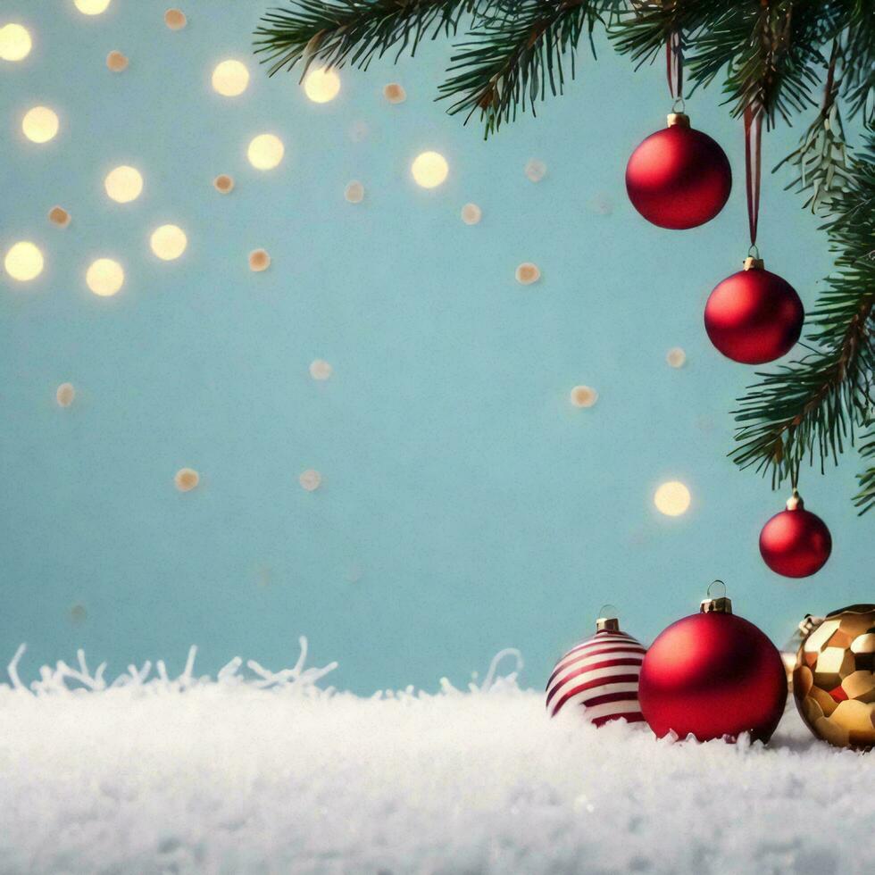 AI generated Christmas or New Year Banner Background photo